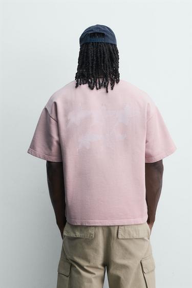RELAXED FIT PUKAS SURF X ZARA SWEATSHIRT - Pastel pink by Zara