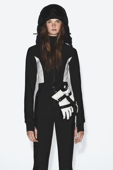 JUMPSUIT WATER RESISTANT AND WIND PROTECTION RECCO® TECHNOLOGY SKI COLLECTION - Black / White by Zara - Image 0