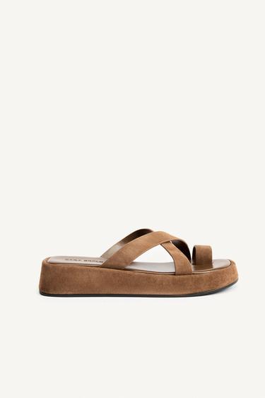 SD STRPS SNDLS - Brown by Zara