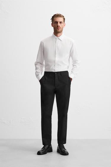 EASY CARE TEXTURED SHIRT - White by Zara