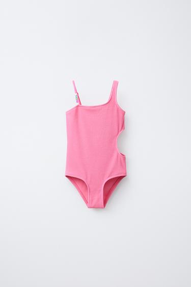 AGES 6-14 / BEADED SWIMSUIT - Fuchsia by Zara