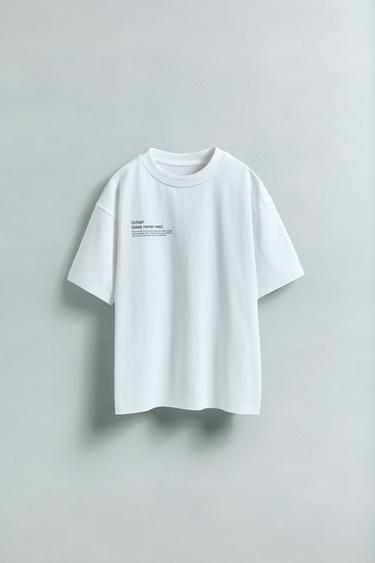 SLOGAN PRINT T-SHIRT - White by Zara