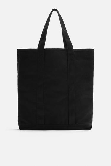 FABRIC TOTE BAG - Black by Zara - Image 0