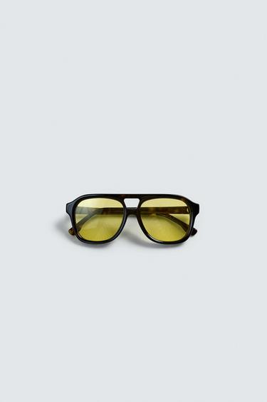 RECTANGULAR SUNGLASSES - Tortoiseshell by Zara