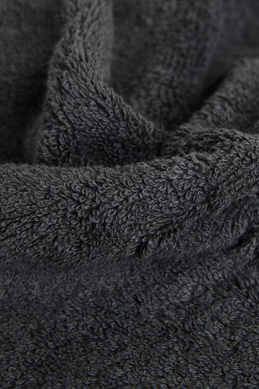 PACK OF HIGH-QUALITY COTTON HAND TOWELS (PACK OF 3) - Dark grey by Zara