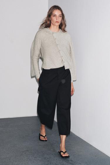 100% WOOL LONG SLEEVE JUMPER - Sand / Marl by Zara