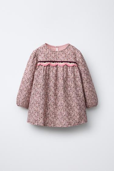 CROCHET FLORAL DRESS - Pink by Zara