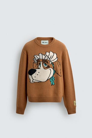NANA PETER PAN WOOL JUMPER HARRY LAMBERT FOR ZARA X DISNEY - Brown by Zara