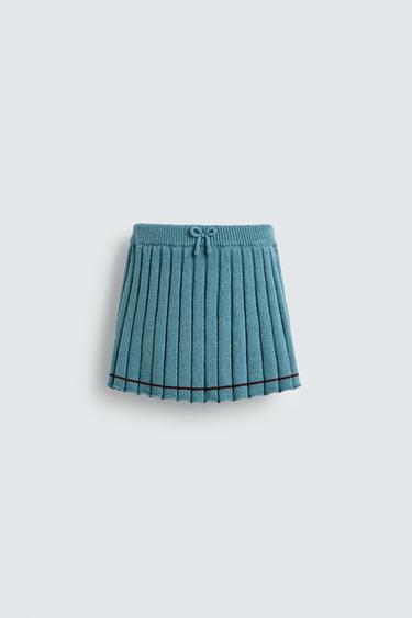 KNITTED PLEATED SKIRT HARRY LAMBERT FOR ZARA X DISNEY - Blue by Zara