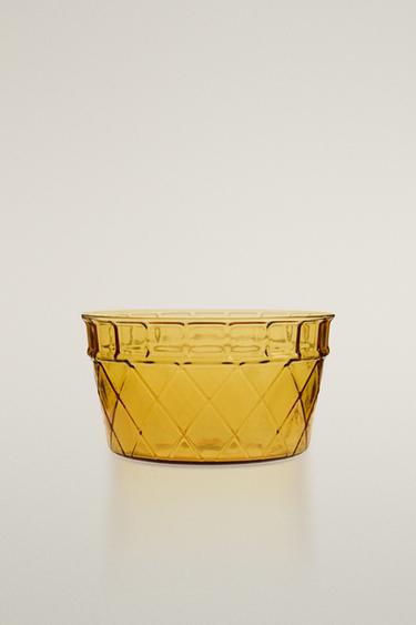 BOROSILICATE ICE CREAM BOWL - Orange by Zara