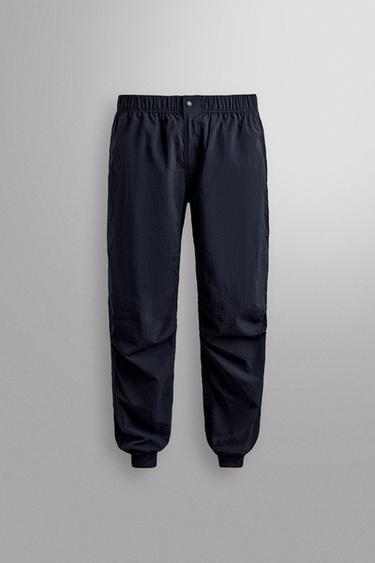 LIMITED EDITION RELAXED FIT TECHNICAL TROUSERS - Faded blue by Zara