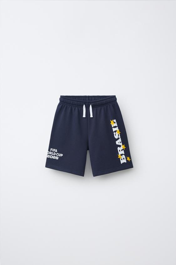 BRAZIL FIFA WORLD CUP ™ 2026 PRINT BERMUDA SHORTS - navy by Zara - Image 0