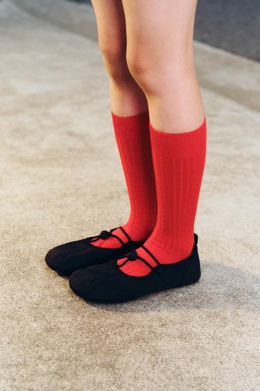 SPORTY BALLET FLATS - Black by Zara