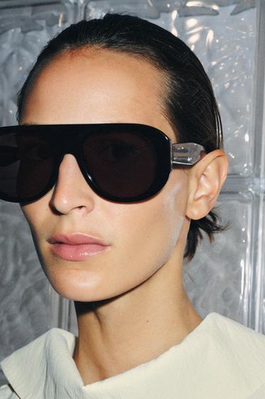 SHIELD SUNGLASSES - Black by Zara