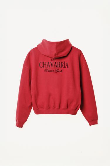 WILLY CHAVARRIA X ZARA RELAXED FIT HOODIE - Red by Zara
