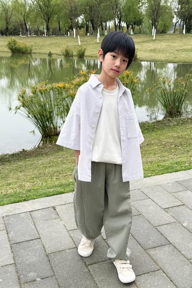 BALLOON TROUSERS WITH PLEATS - Khaki by Zara