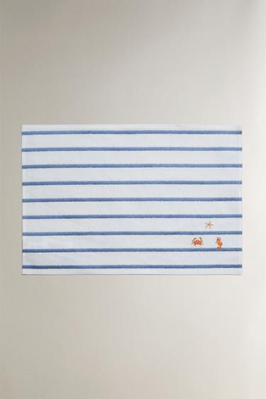 EMBROIDERED PLACEMAT - Blue by Zara