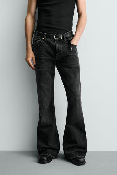 FLARE FIT JEANS - Charcoal by Zara
