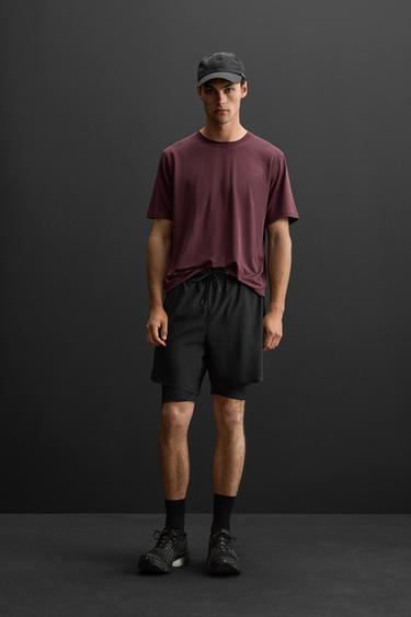 2-IN-1 TRAINING SHORTS - Black by Zara