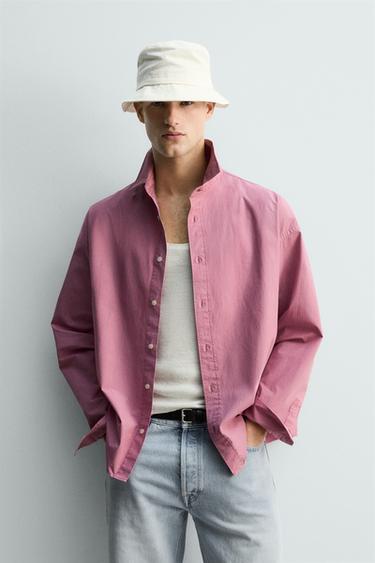LIMITED EDITION WASHED COTTON SHIRT - Pink by Zara