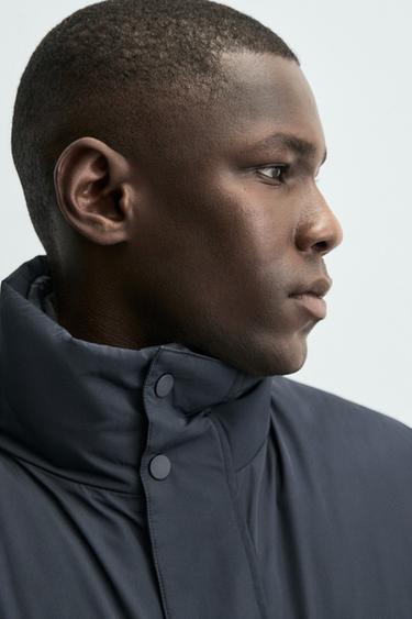 WATER-REPELLENT PADDED PARKA - Navy blue by Zara