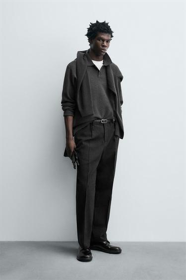 SOFT KNIT POLO SHIRT - Anthracite grey by Zara