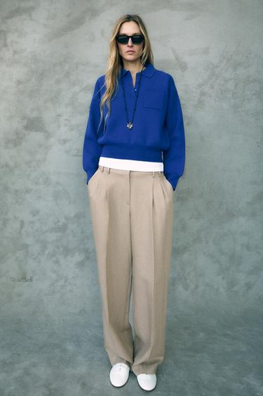 POLO NECK SWEATER WITH POCKET - Bluish by Zara - Image 0