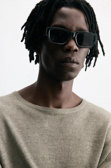 SQUARE SUNGLASSES - Green by Zara - Image 0