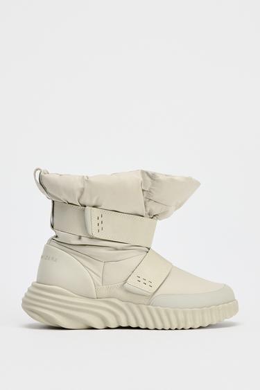 ANKLE BOOTS X AND WANDER® - Taupe Grey by Zara