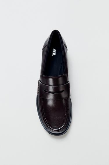 RAISED VAMP LOAFERS - Brown by Zara