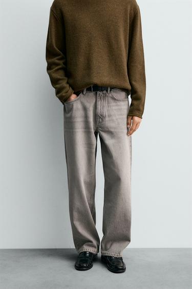 BAGGY FIT JEANS - Grey by Zara