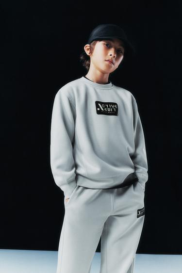 SPORTS SWEATSHIRT - Light grey by Zara