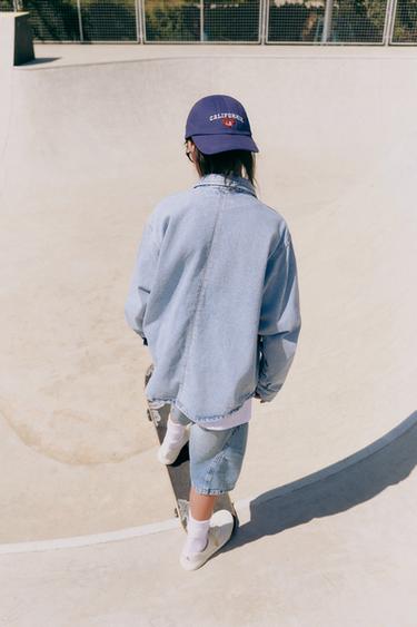 VARSITY EMBROIDERED CAP - Navy blue by Zara