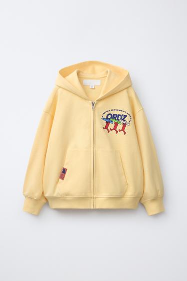 SKATE HOODIE - Yellow by Zara