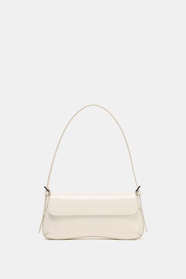 FLAP SHOULDER BAG - white by Zara