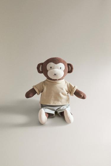 CHILDREN'S MUSICAL MONKEY SOFT TOY - Brown by Zara