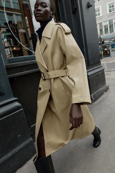 TRENCH COAT WITH BELT - Beige by Zara