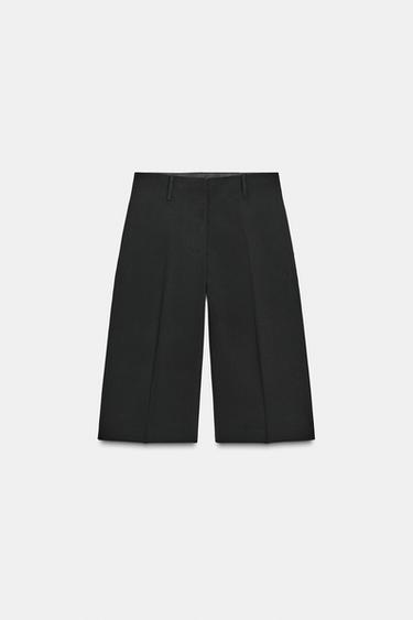 ZW COLLECTION LONG BERMUDA SHORTS - Black by Zara