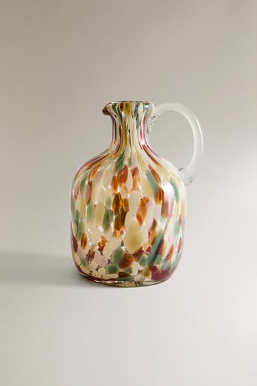 COLOURED GLASS JUG - Green by Zara - Image 0