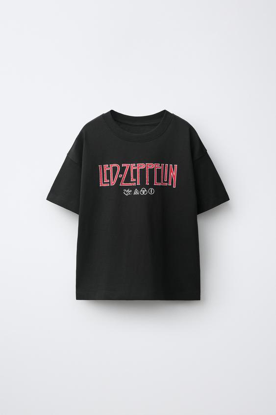 LED ZEPPELIN® PRINT T-SHIRT - Black by Zara - Image 0