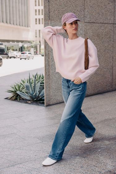 SOFT KNIT JUMPER - Light pink by Zara