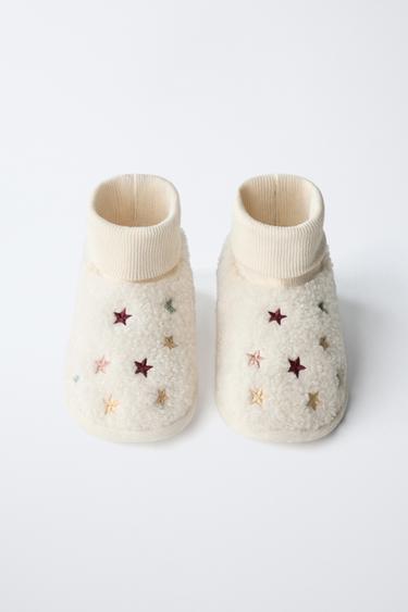 STAR SLIPPERS - Ecru White by Zara