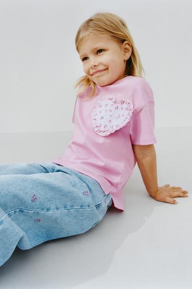 HEART PRINT T-SHIRT - Pink by Zara