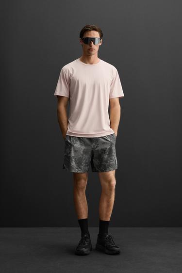 PRINTED TRAINING SHORTS - Anthracite grey by Zara