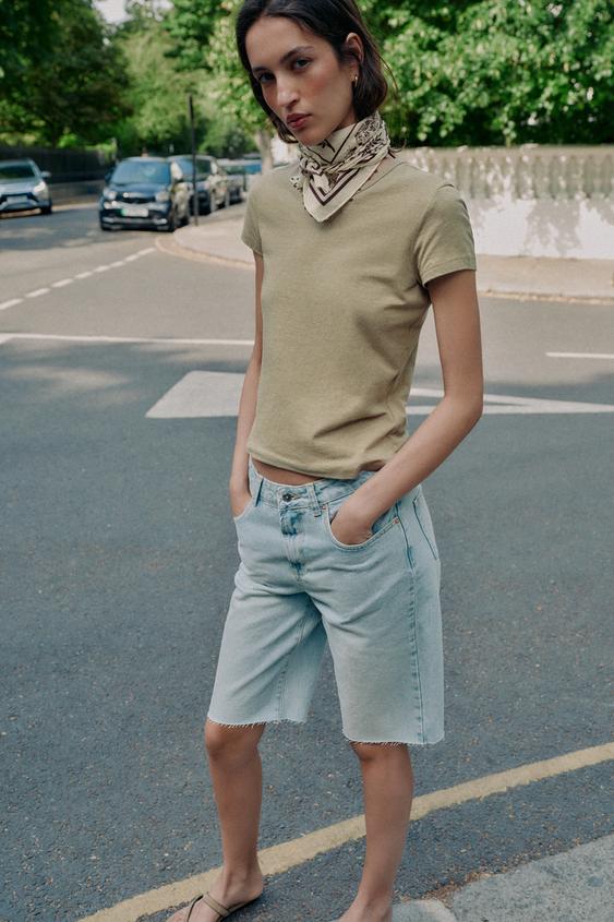 COTTON SHORT SLEEVE T-SHIRT - Mink by Zara - Image 0