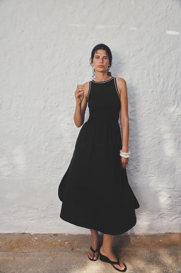 MIDI DRESS - Black by Zara - Image 0