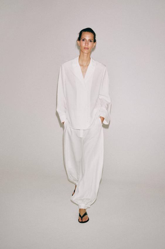 ZW COLLECTION SAROUEL TROUSERS - White by Zara - Image 0