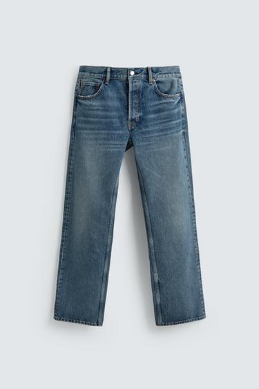 STRAIGHT-LEG JEANS LIMITED EDITION - Mid-blue by Zara