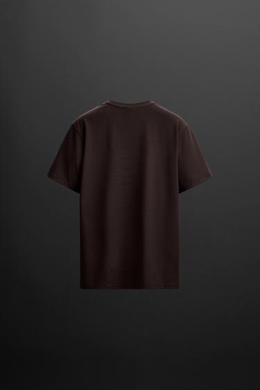 BASIC TRAINING T-SHIRT - Dark burgundy by Zara