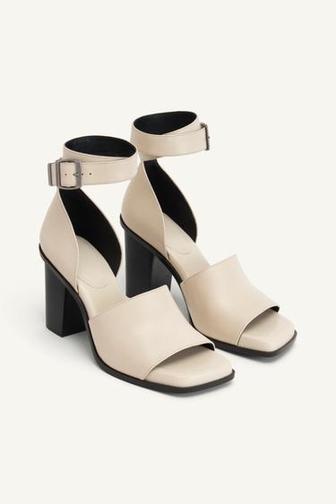 LTHR BCKL SNDLS 14 - Ecru White by Zara